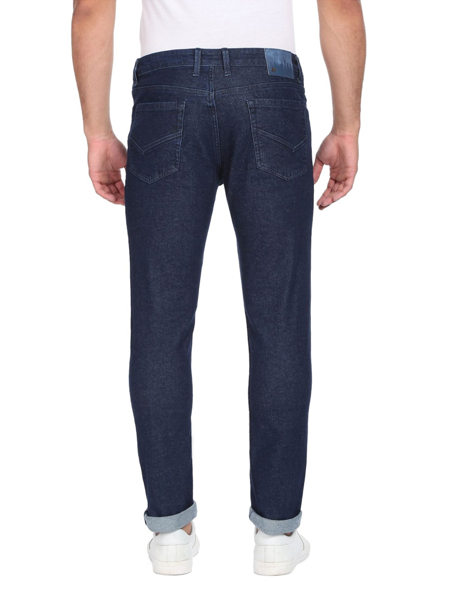 Arrow Sport Dark Blue Cotton Slim Fit Jeans