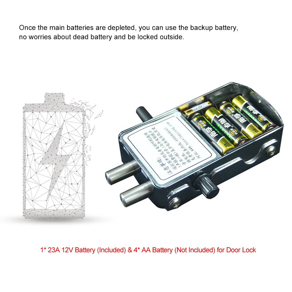 Intelligent Door Lock Kit Smart Wireless Remote Control Keyless Entry Electronic Lock Anti-theft Deadbolt Access Control System for Home Hotel Apartment