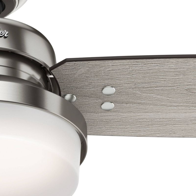 60" Sentinel Ceiling Fan with Remote Nickel (Includes LED Light Bulb) - Hunter Fan