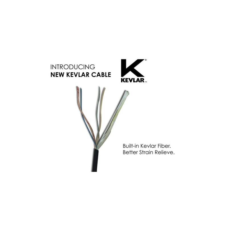 Surveillance Headset Earpiece with PTT Mic for Motorola 2Pin TwoWay Radios Made with Kevlar Enforcement 2 Pack