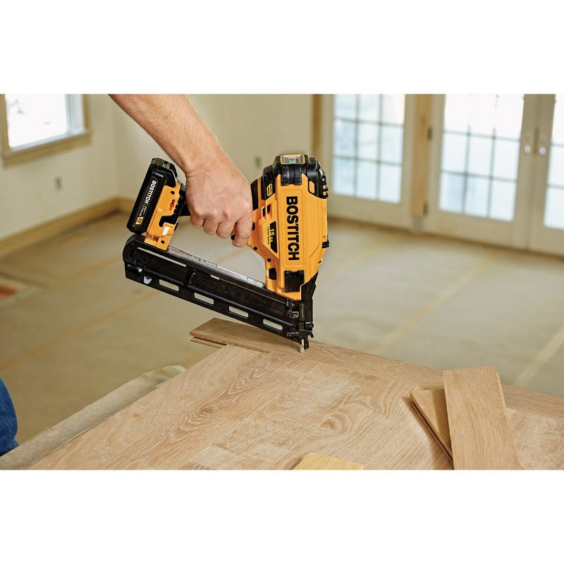 Bostitch BCN650D1 20V MAX 2.0 Ah Lithium-Ion 15 Gauge FN Angled Finish Nailer Kit