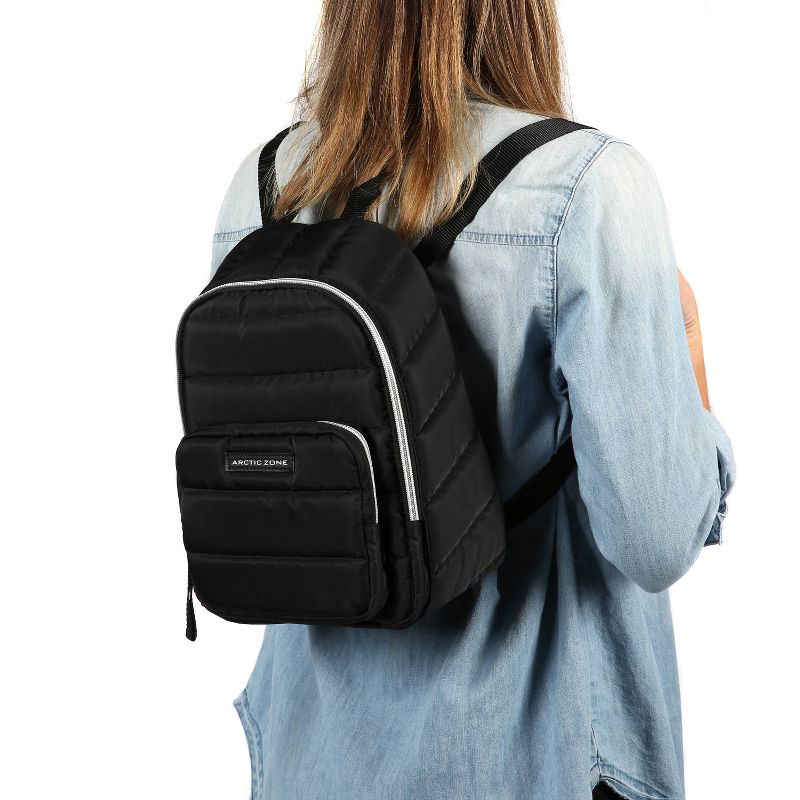 Arctic Zone Quilted Cooler Lunch Bag - Black