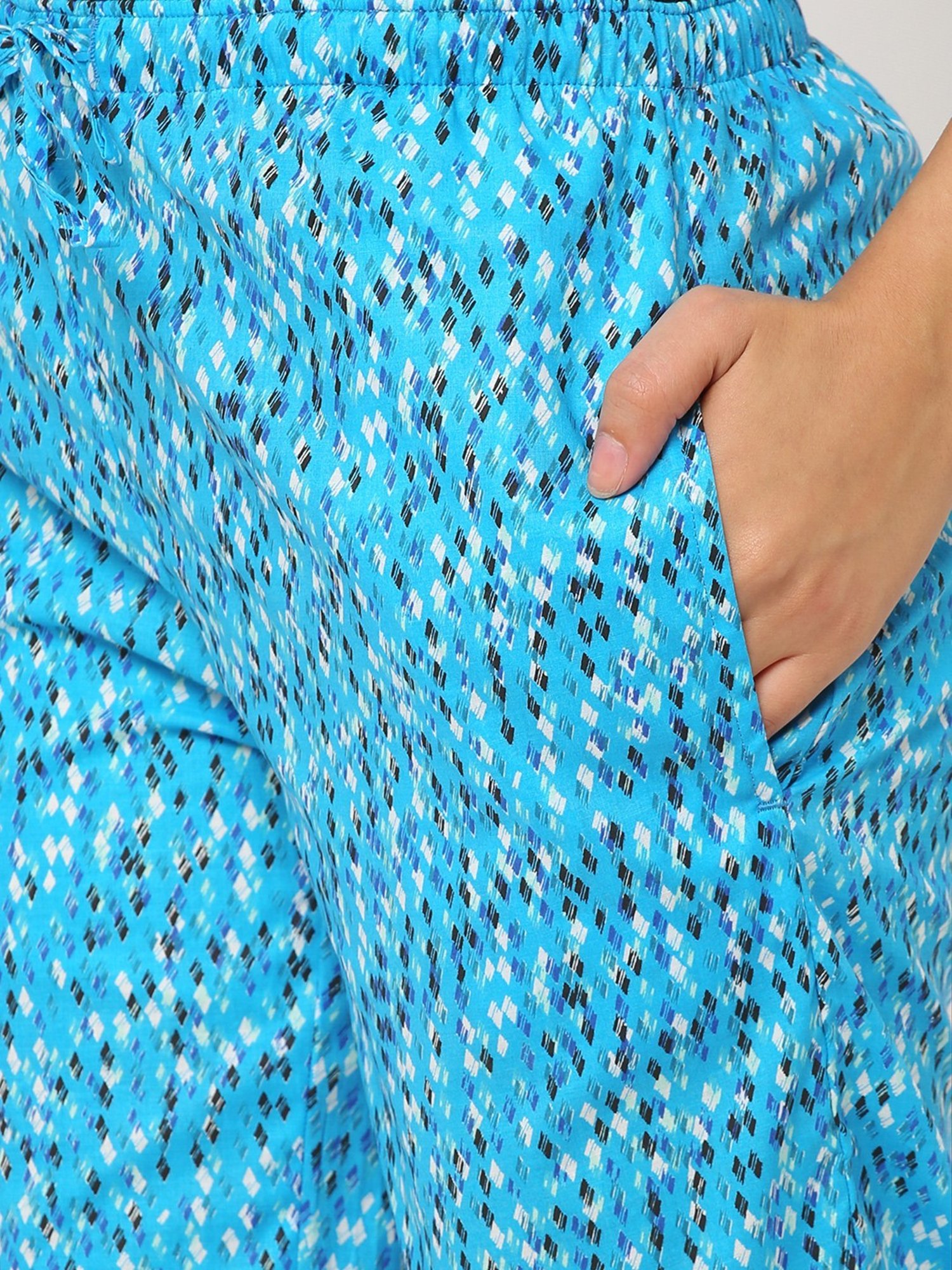 Urban Scottish Blue Printed Lounge Pants