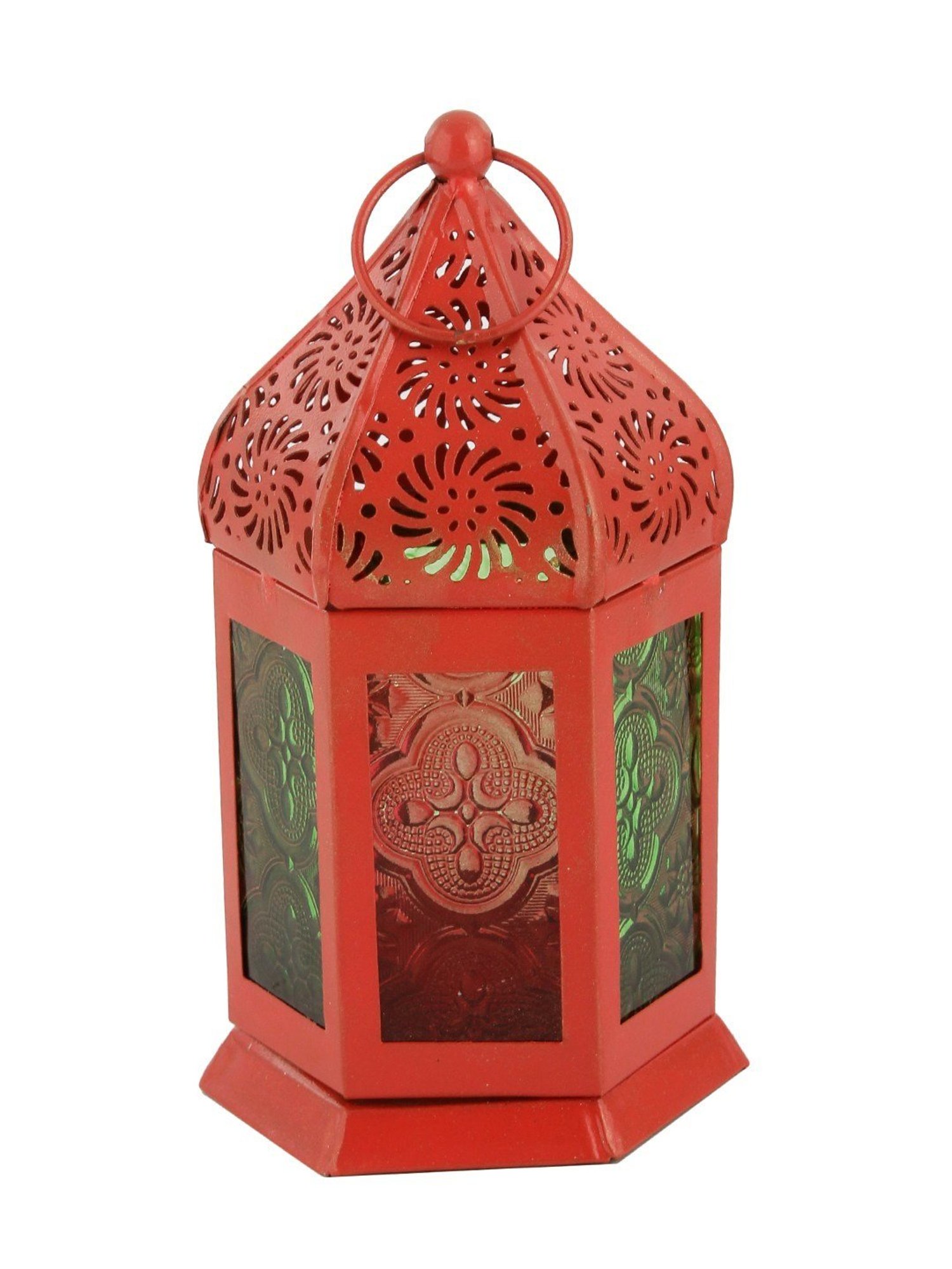 Tayhaa Red Metal Morrocan Lantern