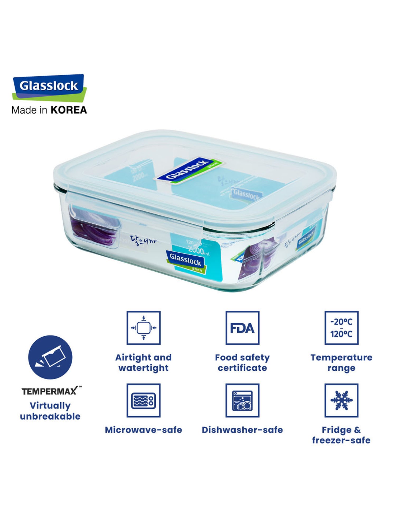 Borosilicate Glass Containers with Lids Microwave Safe Container for Glass Food Storage Containers