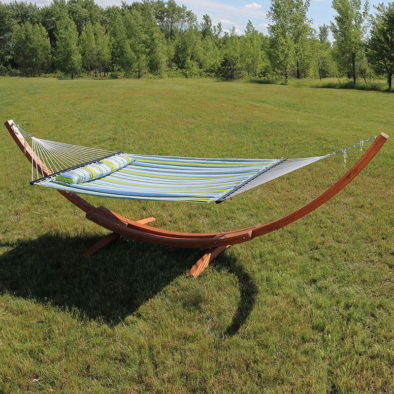 Key West Quilted Stripe Hammock - Blue