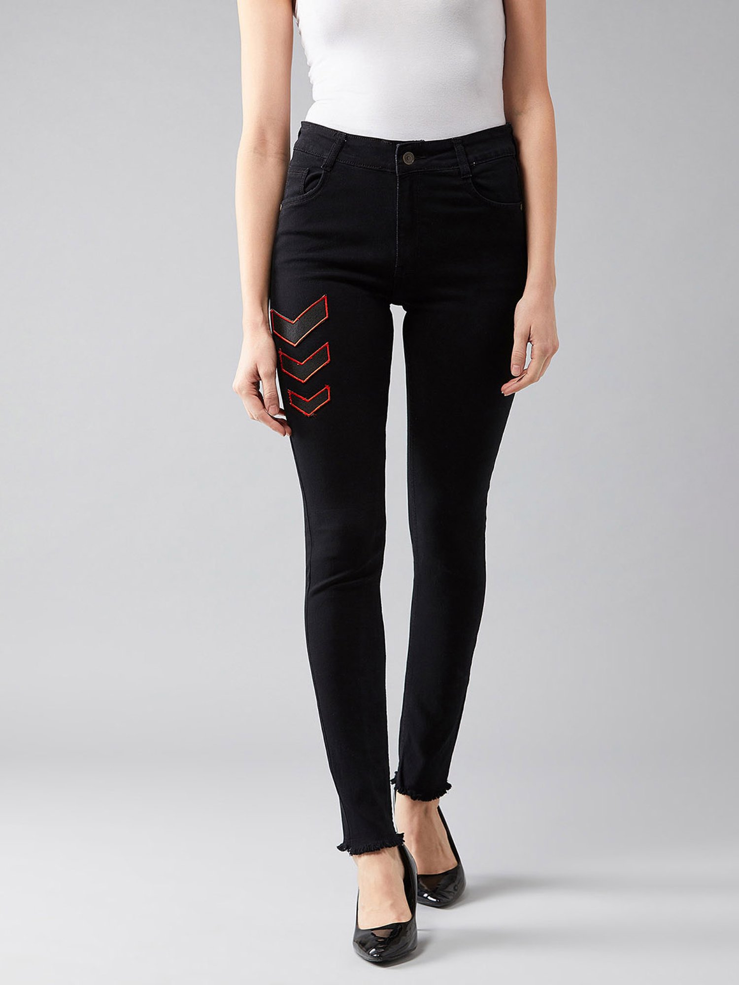 DOLCE CRUDO Black High Rise Jeans
