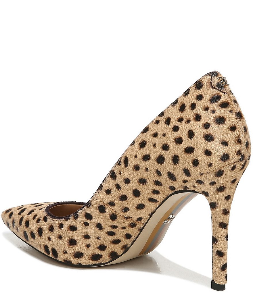 Sam Edelman Hazel Leopard Dotted Print Haircalf Pumps