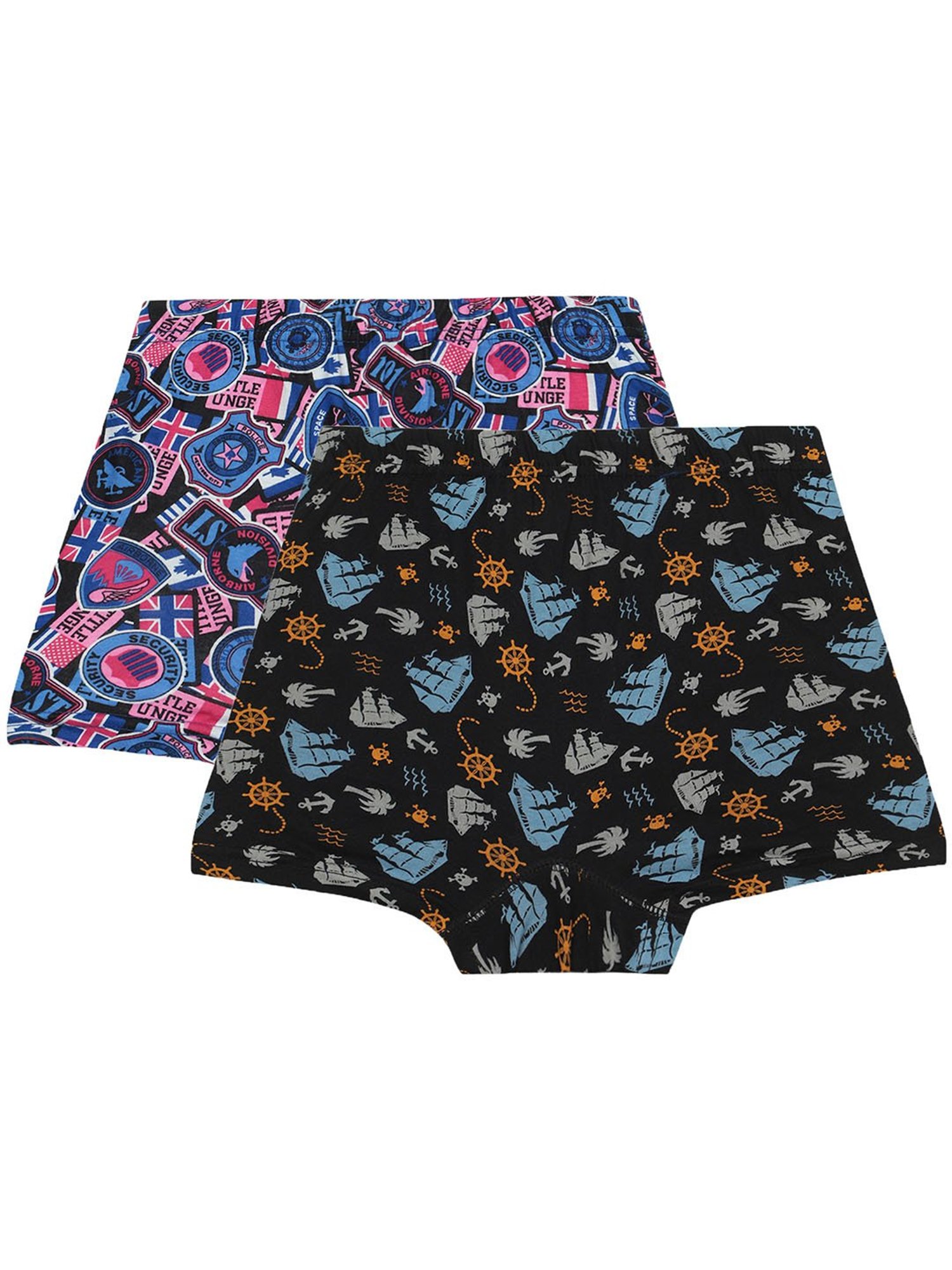 Bodycare Kids Assorted Printed Trunks (Pack Of 2)