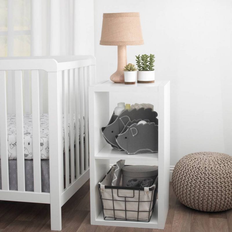 Little Love by NoJo Orange Fox Felt Storage Caddy - 2pc