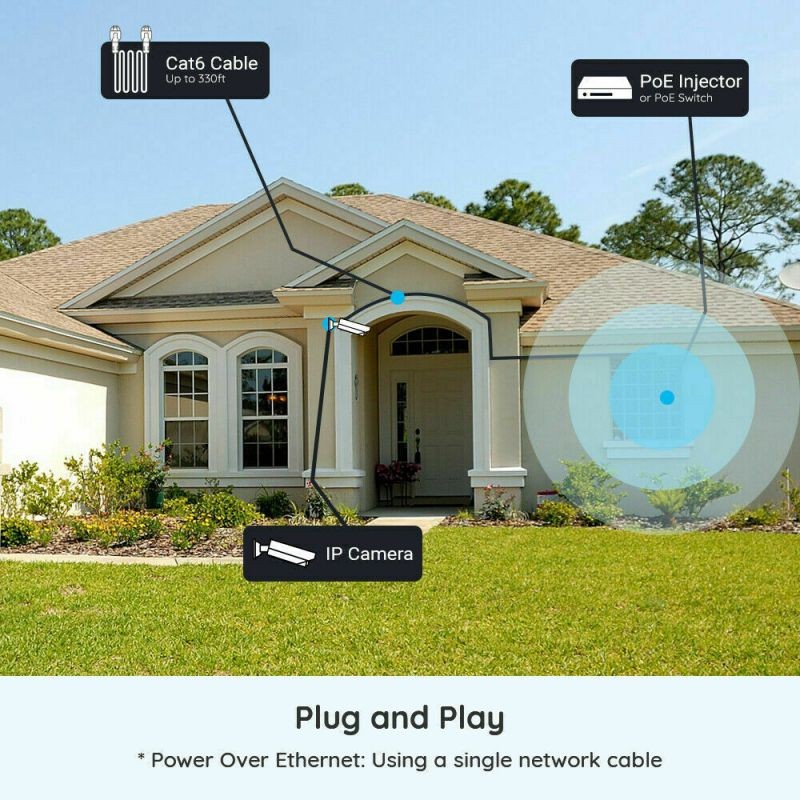 Reolink 8CH 4K Outdoor Security Camera System, 6pcs 8MP Smart Person/Vehicle Detection Wired PoE IP Dome Cameras, 8CH 2TB HDD NVR for 24/7 Recording Remote Access, RLK8-820D6-A