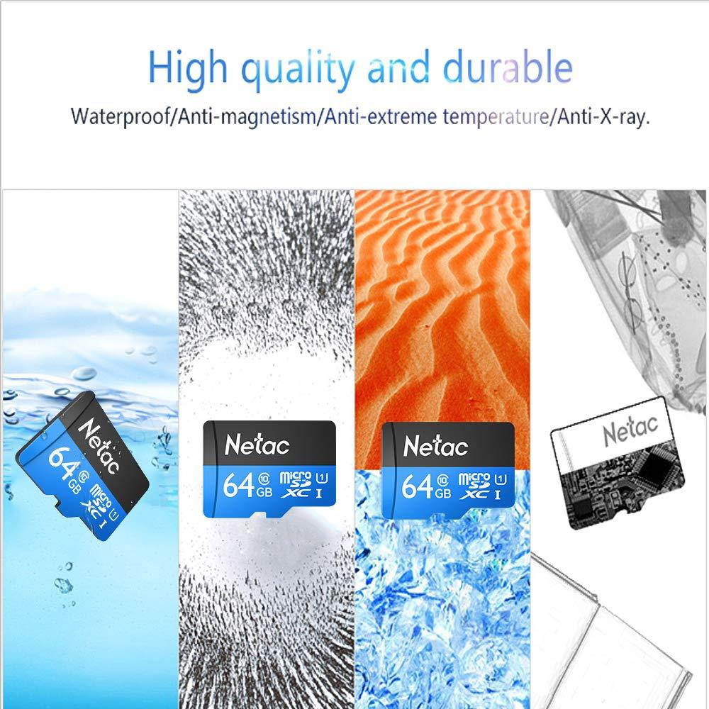 Extaum TF Flash Memory Card Netac P500 Class 10 16G Micro SDHC Data Storage UHS-1 High Speed Up to 80MB/s