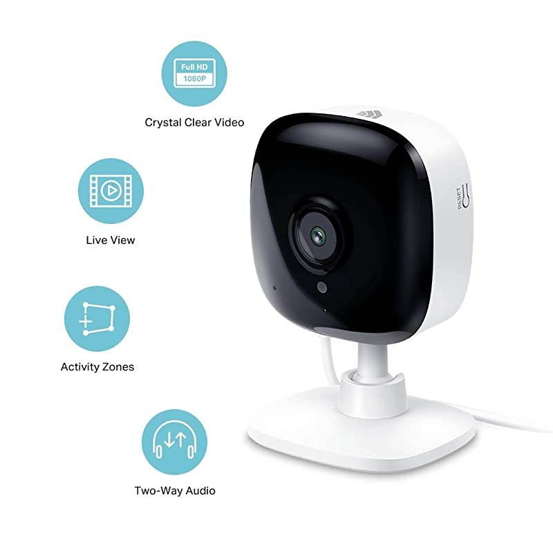 Spot Indoor Camera by TPLink 1080p HD Smart Home Security Camera with Night Vision Motion Detection for Pet Baby Monitor Works with Alexa Echo amp Google Home KC100