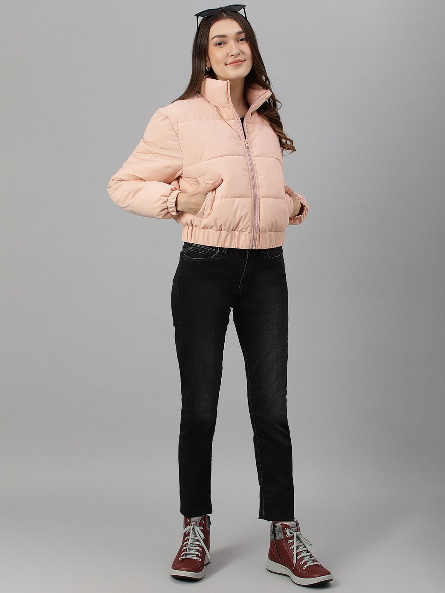 Woods Peach Padded Jacket