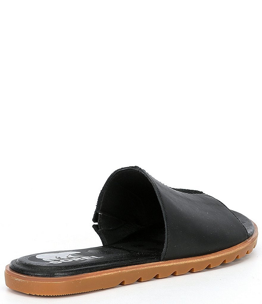 Sorel Ella2 Leather Suede Block Slides