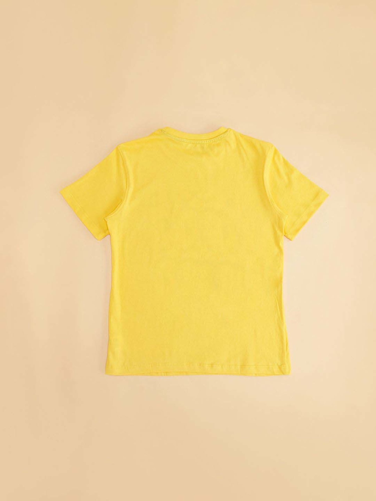 Pantaloons Junior Yellow Cotton Printed T-Shirt