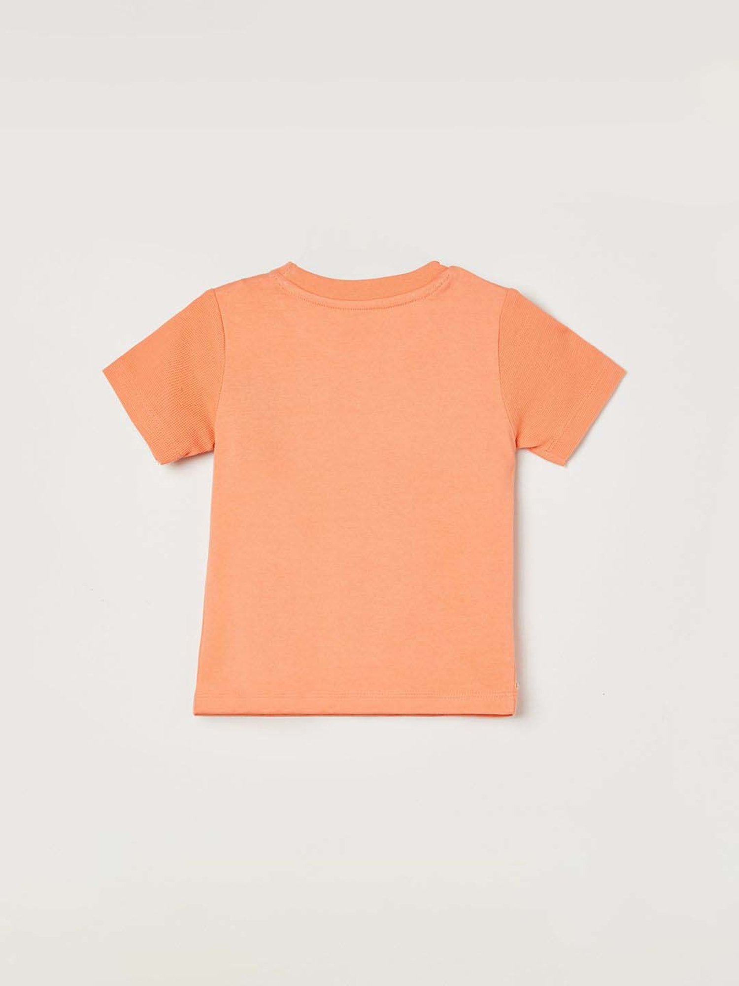 Juniors by Lifestyle Boys Coral Cotton Embossed T Shirt
