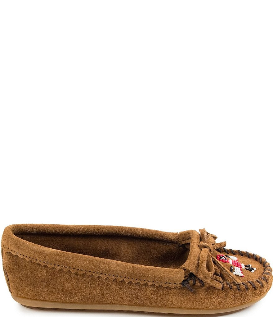 Minnetonka Thunderbird II Beaded Suede Moccasins