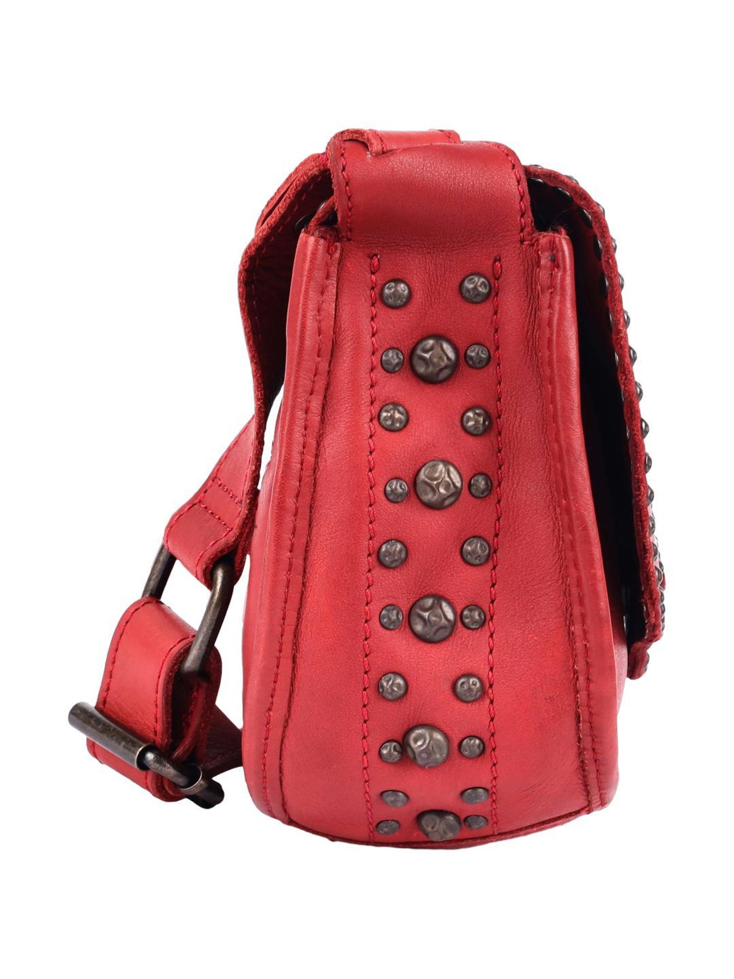 KOMPANERO Alaska Red Embellished Medium Sling Handbag