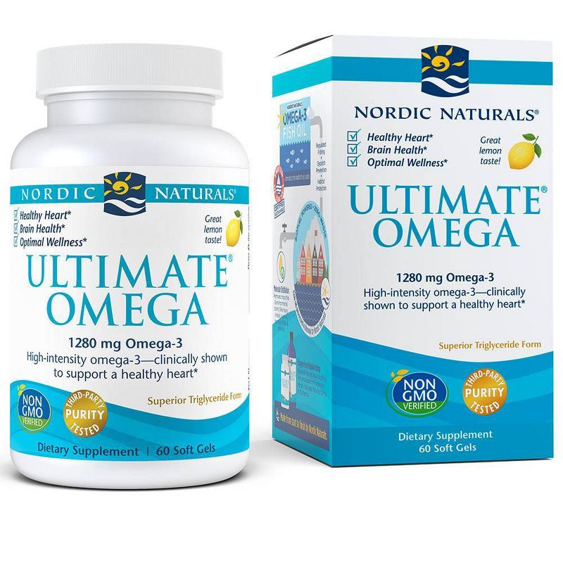 Nordic Naturals Ultimate Omega Softgels Dietary Supplement - 60ct