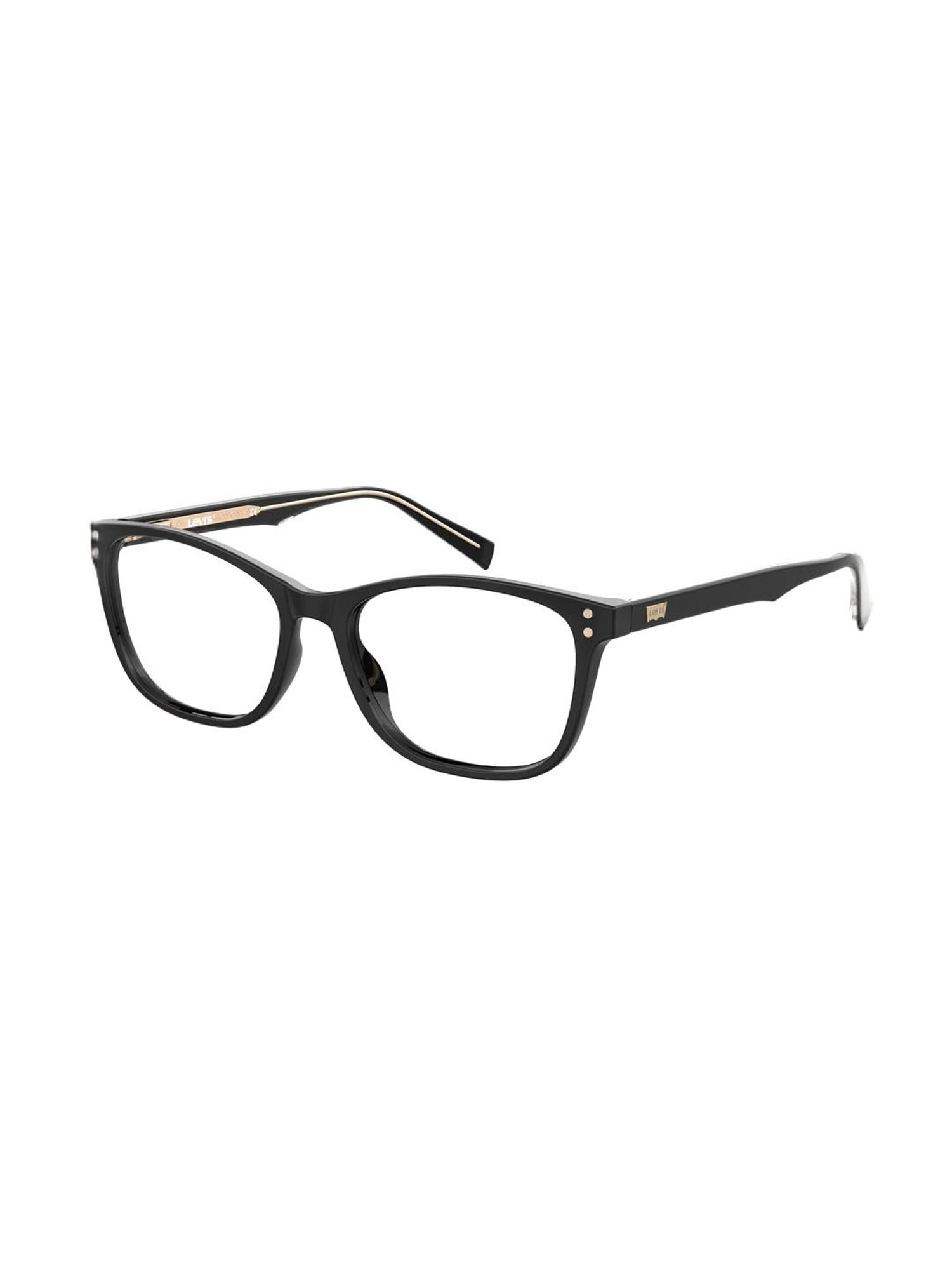 Levi's Black Rectangular Eye Frames for Women