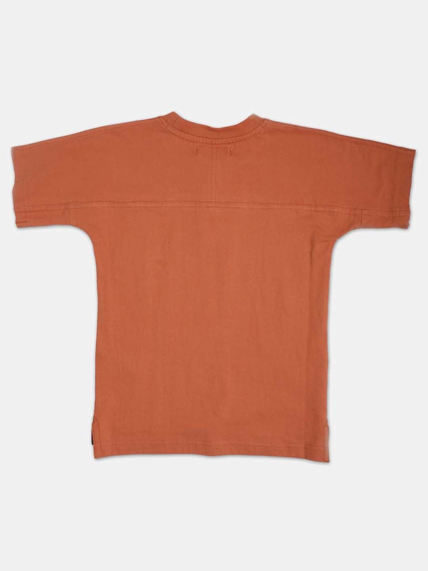 Angel & Rocket Kids Rust Cotton Logo T-Shirt