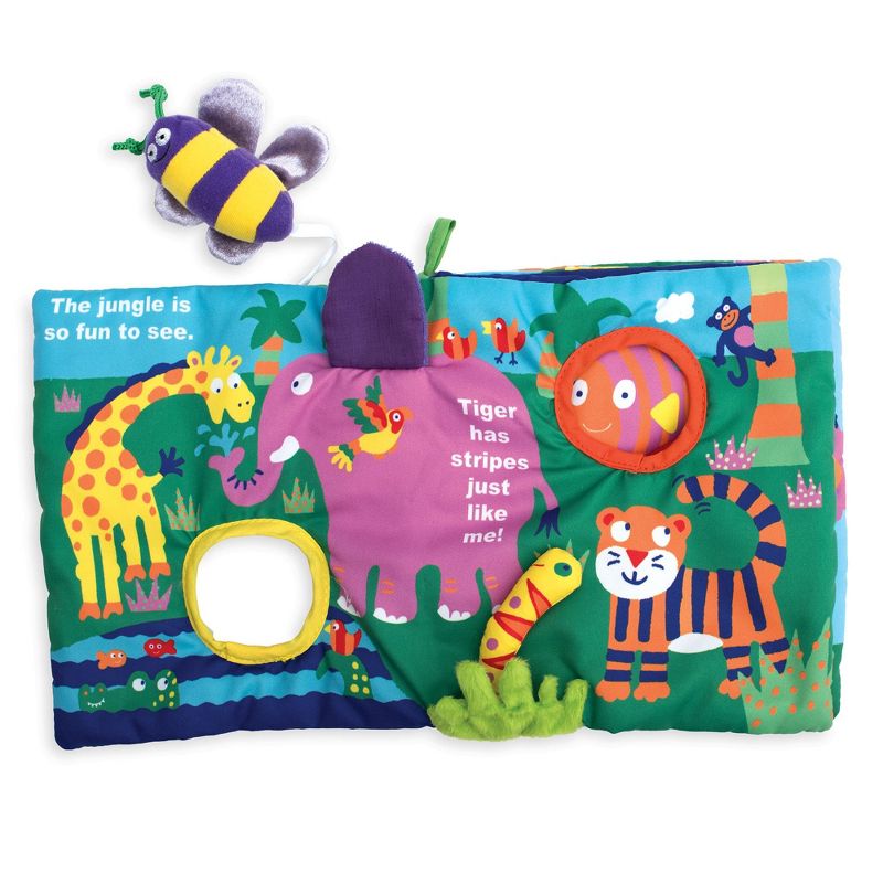 Manhattan Toy Soft Activity Book with Tethered Toy Buzzing Through