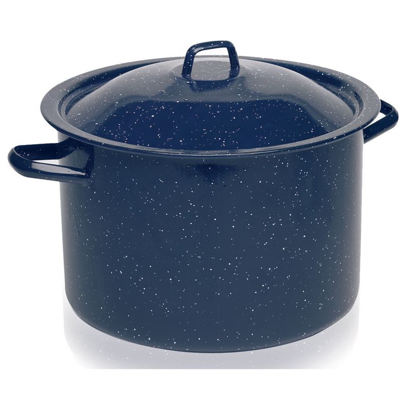 IMUSA 12qt Enamel Stock Pot Blue