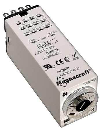 Relay, Time Delay, 4PDT, On Delay