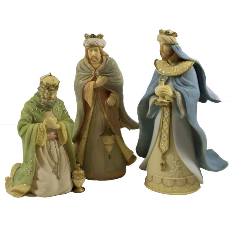 Foundations 9.75" Three Wise Men Set Nativity Christmas  -  Decorative Figurines