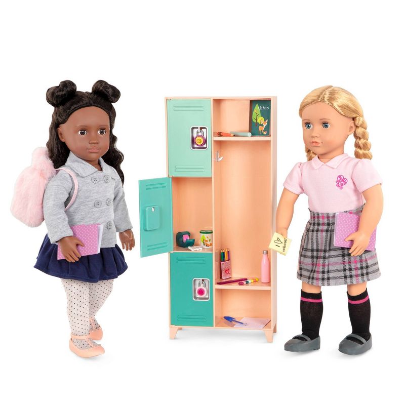 Our Generation School Supplies Set & Backpack for 18" Dolls - Bright & Learning