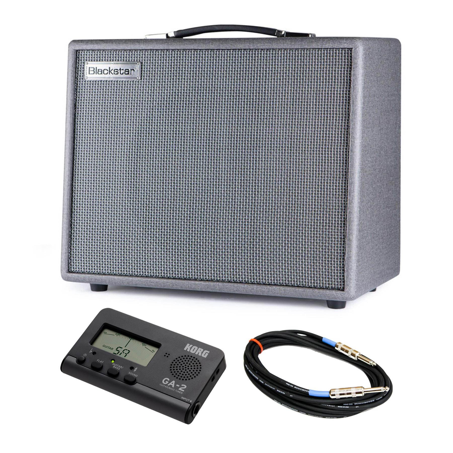 Blackstar Silverline Special Amp Bundle with Korg GA2 Guitar Tuner & 15-foot 1/4" Instrument Cable