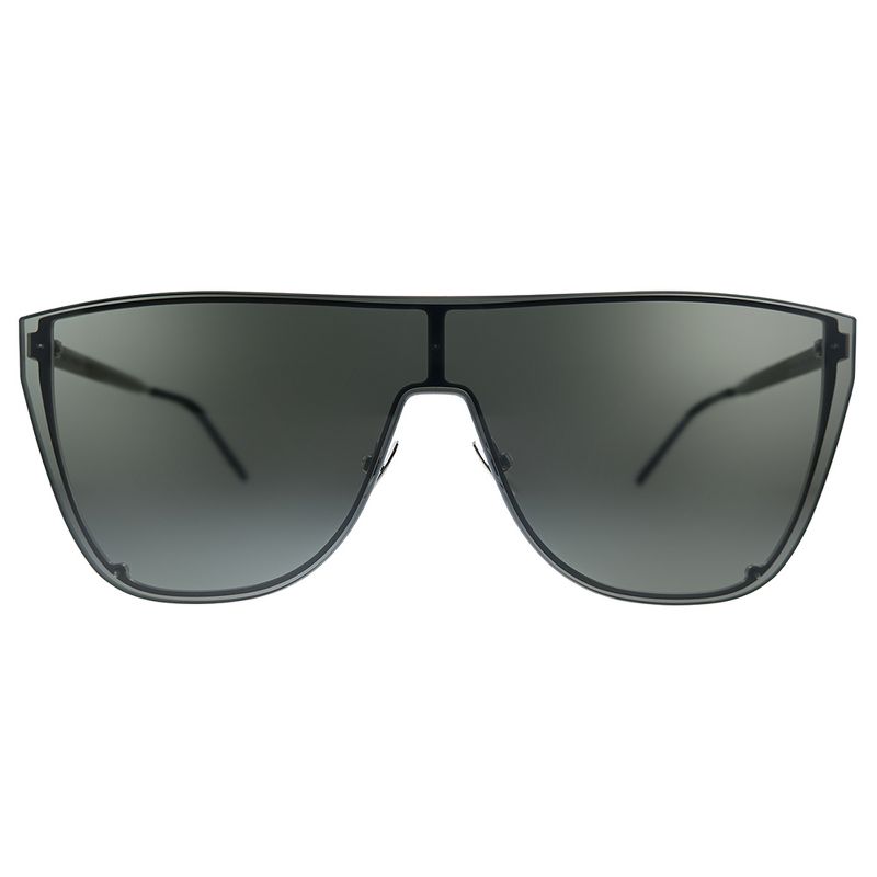 Saint Laurent SL 1B MASK 002 Unisex Square Sunglasses Silver 99mm
