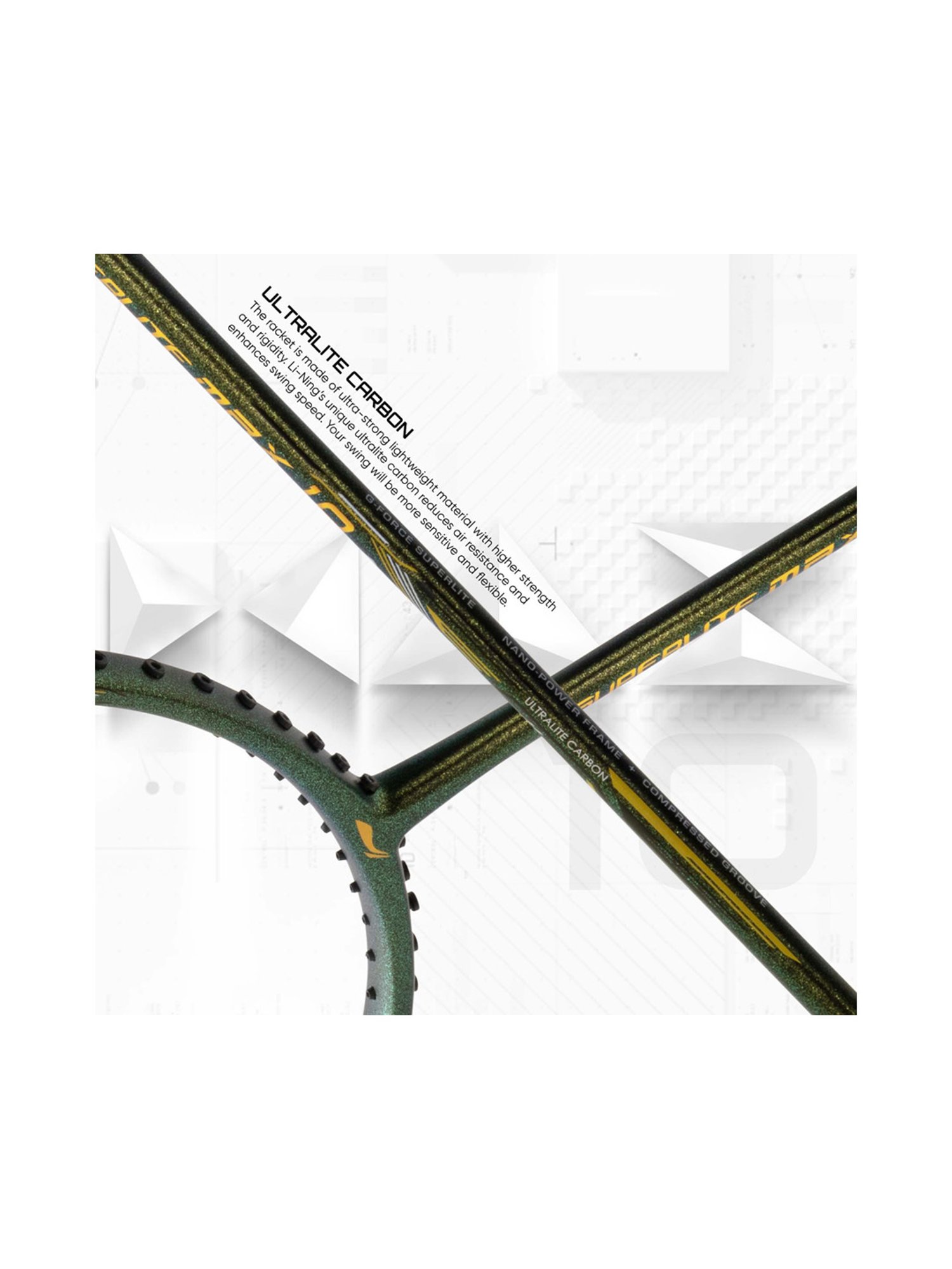 Li-Ning G-Force Superlite Max 10 Badminton Racket (Green) Size - Medium