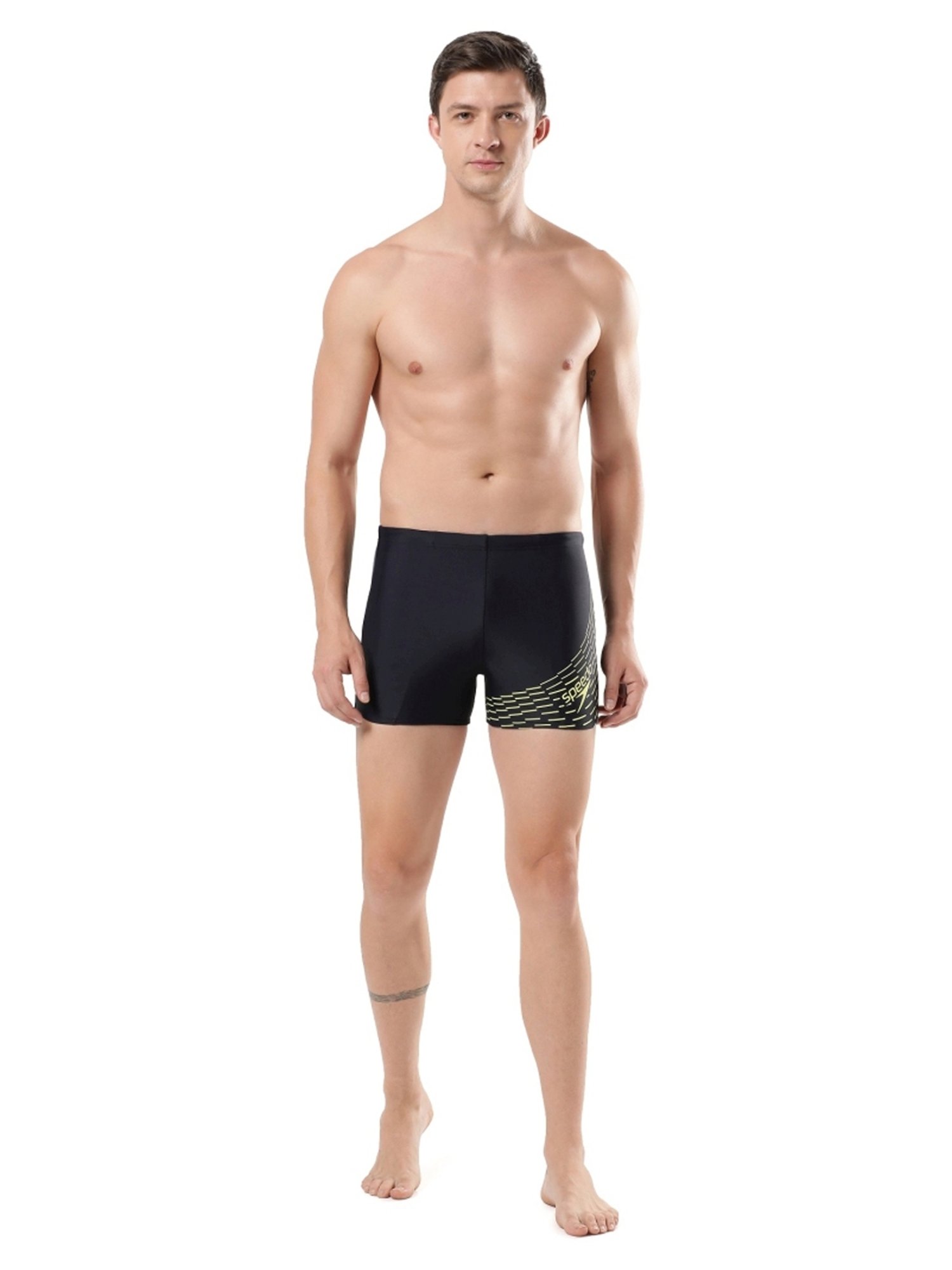 Speedo Dark Navy Regular Fit Printed Swim Shorts