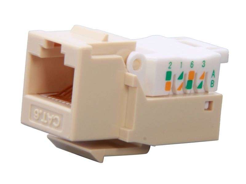 Micro Connectors CAT5 RJ45 Coupler F-F Straight