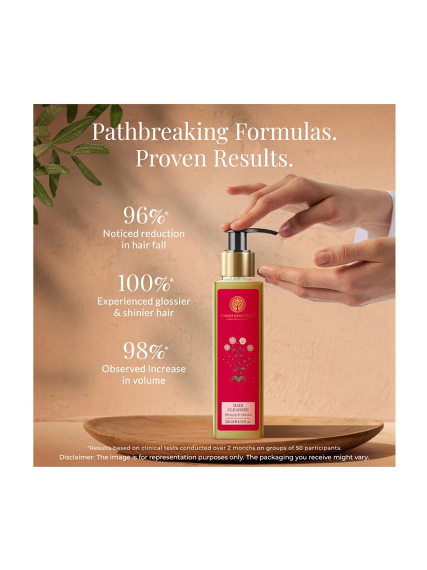 Forest Essentials Bhringraj & Shikakai Ayurvedic Anti Dandruff Hair Cleanser Shampoo - 50 ml