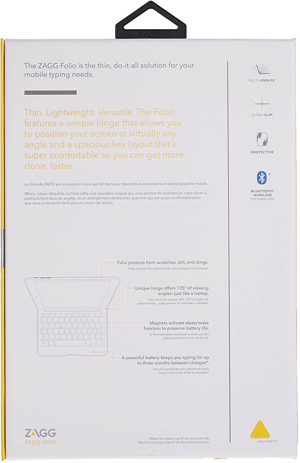 Zagg Type Wireless Keyboard Folio Cover Case for Apple iPad 5th 2016 A1822 A1823 and iPad 6th Generation 2018 A1893, A1954 9.7-inch - Sage