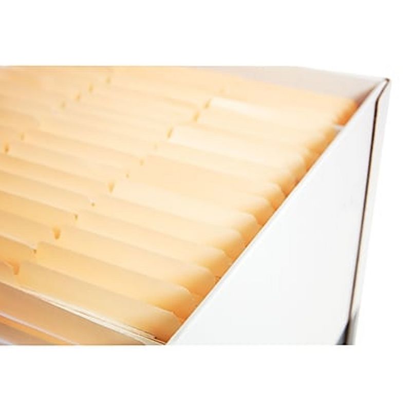 MyOfficeInnovations Recycled Corrugated BXes Medium-Duty Letter Size White/Gray 12/CT 690748