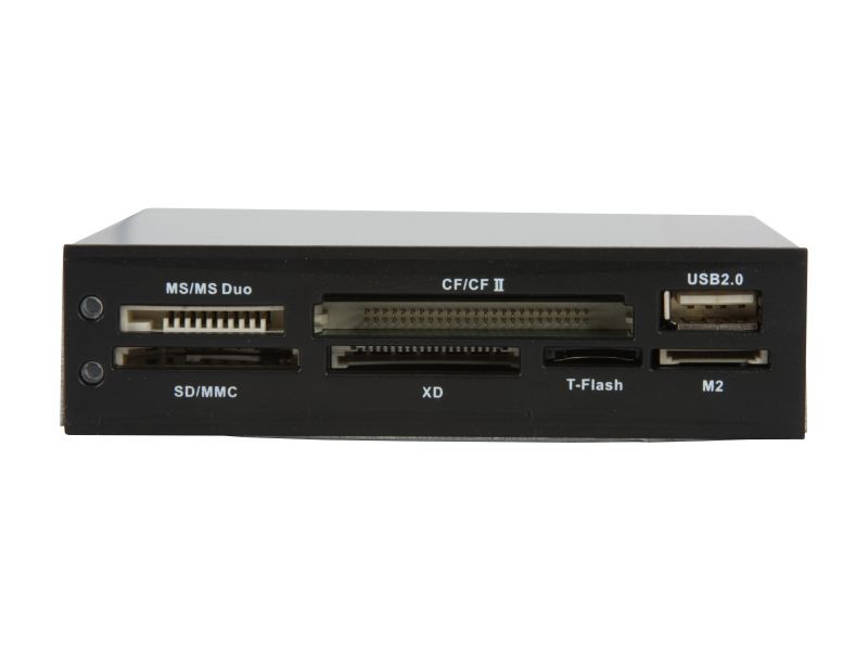 5.25 inch PC Computer Front panel All-in-1 Multifunction USB 2.0 card reader with 3 ports USB3.0,Type-C, eSATA ,Support MD,SD/MMC,XD,TF,M2,MS,64G CF card (STW-3125)