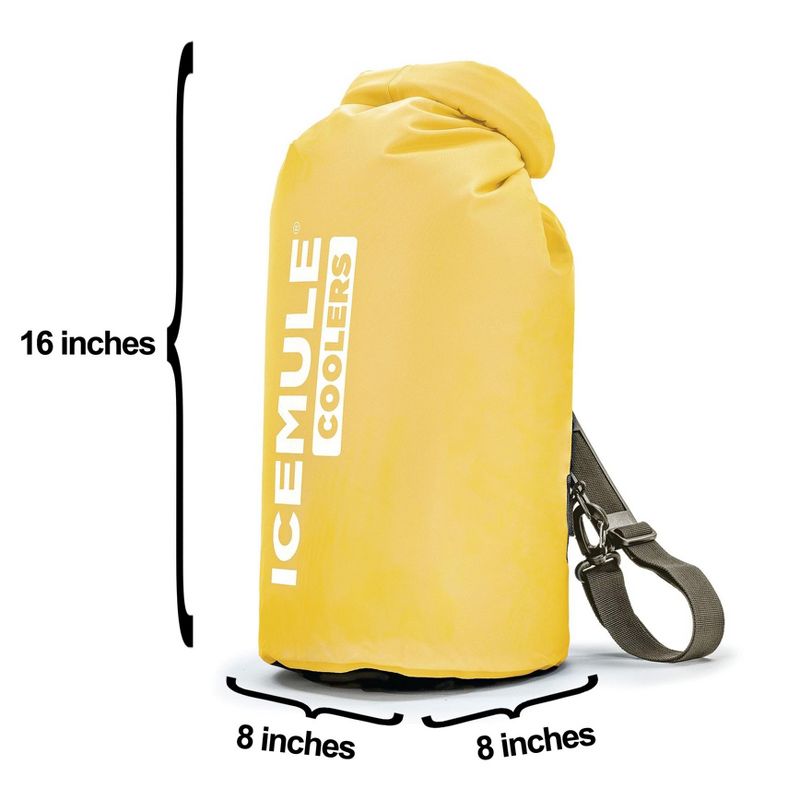 IceMule Classic Small Collapsible Portable Soft Side Roll Top 10 Liter 6 Can Lightweight Insulated Waterproof Leak Proof Backpack Cooler Sling Bag