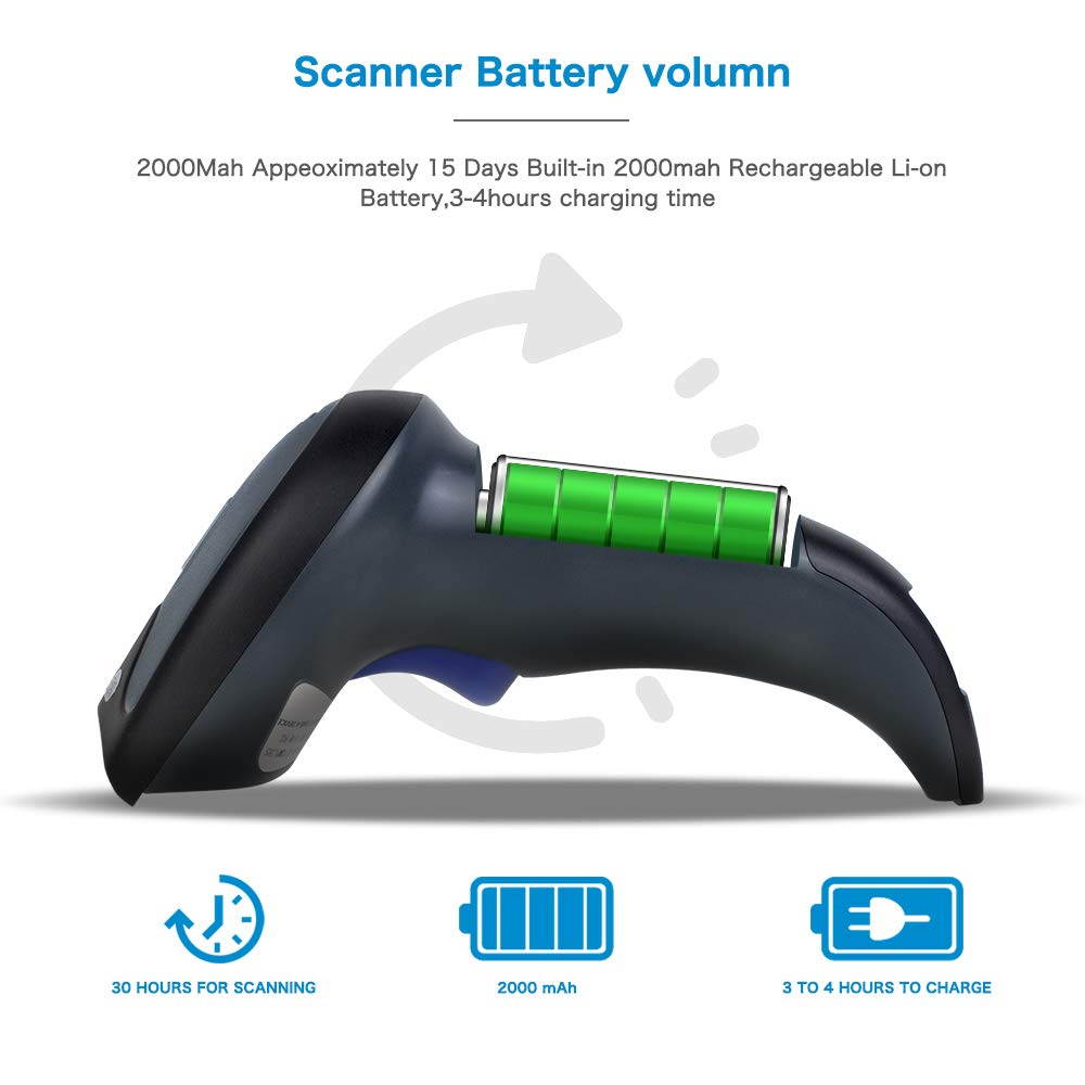 Plugadget Wired 2D Barcode Scanner Handheld 2D Bar Code Reader
