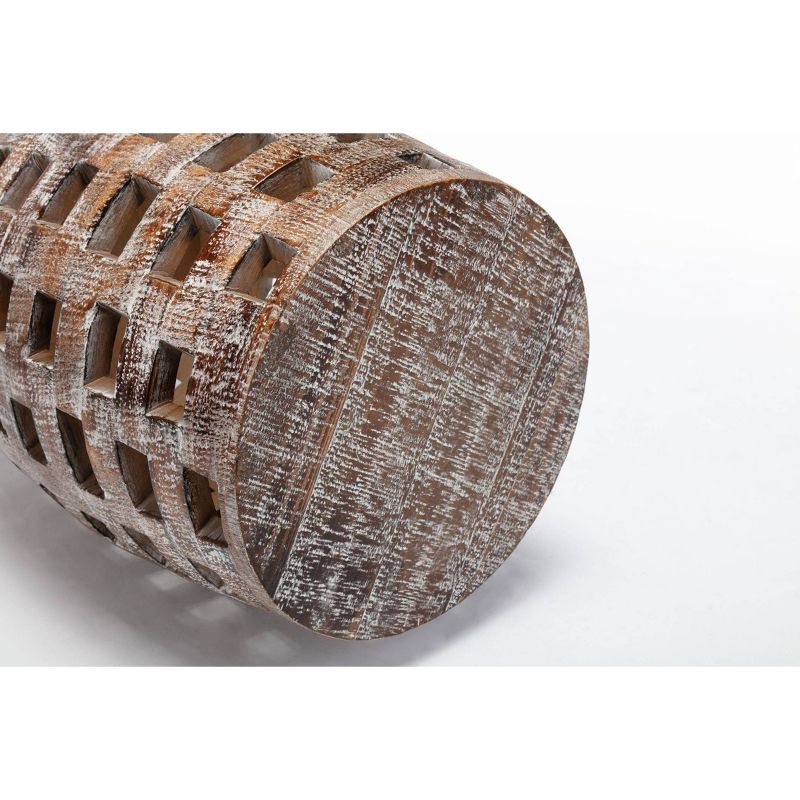 26" Hampton Side Table Weathered Walnut - Boraam