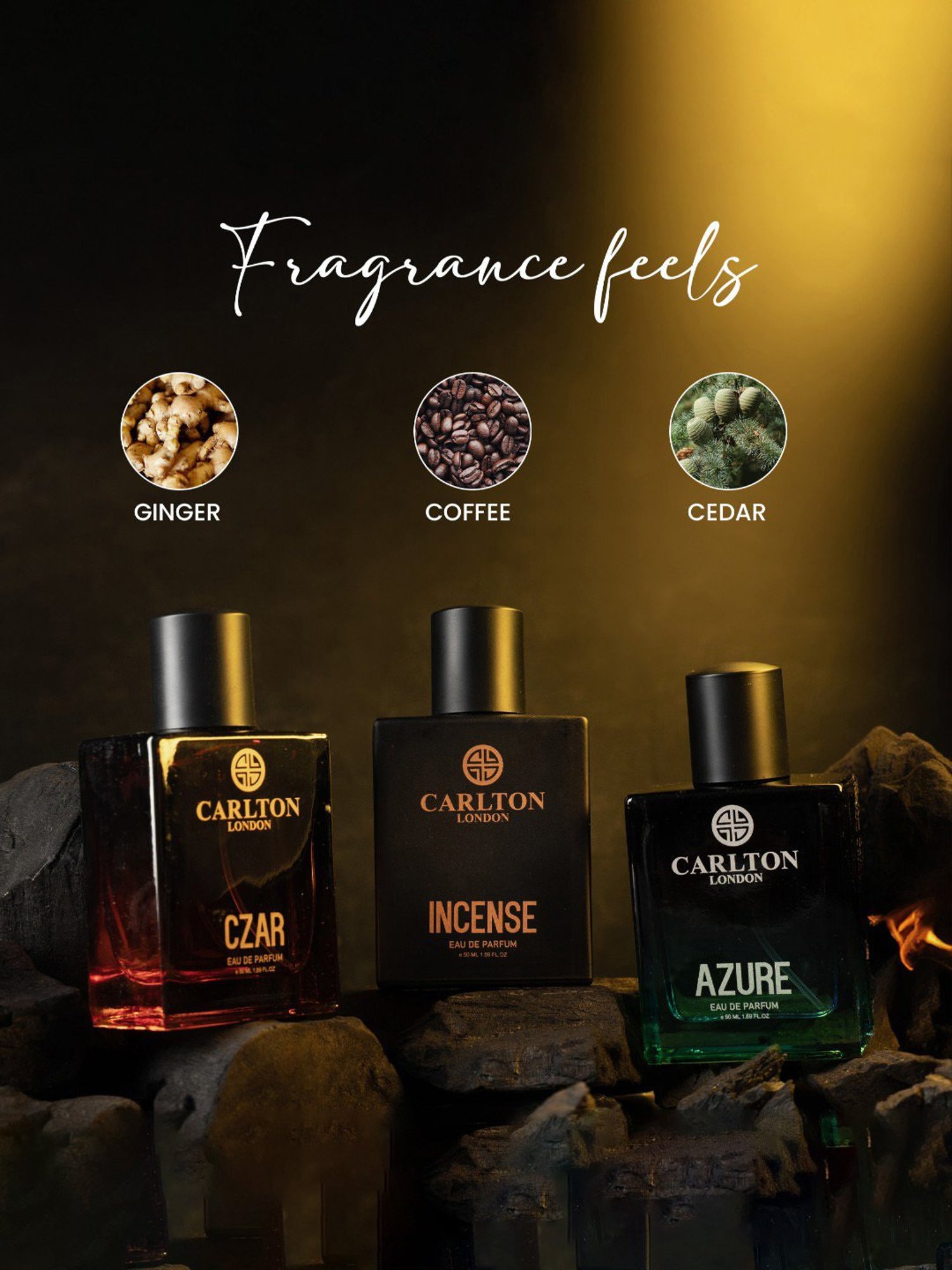 Carlton London Enigma Fragrances Set for Men - 3 Pieces