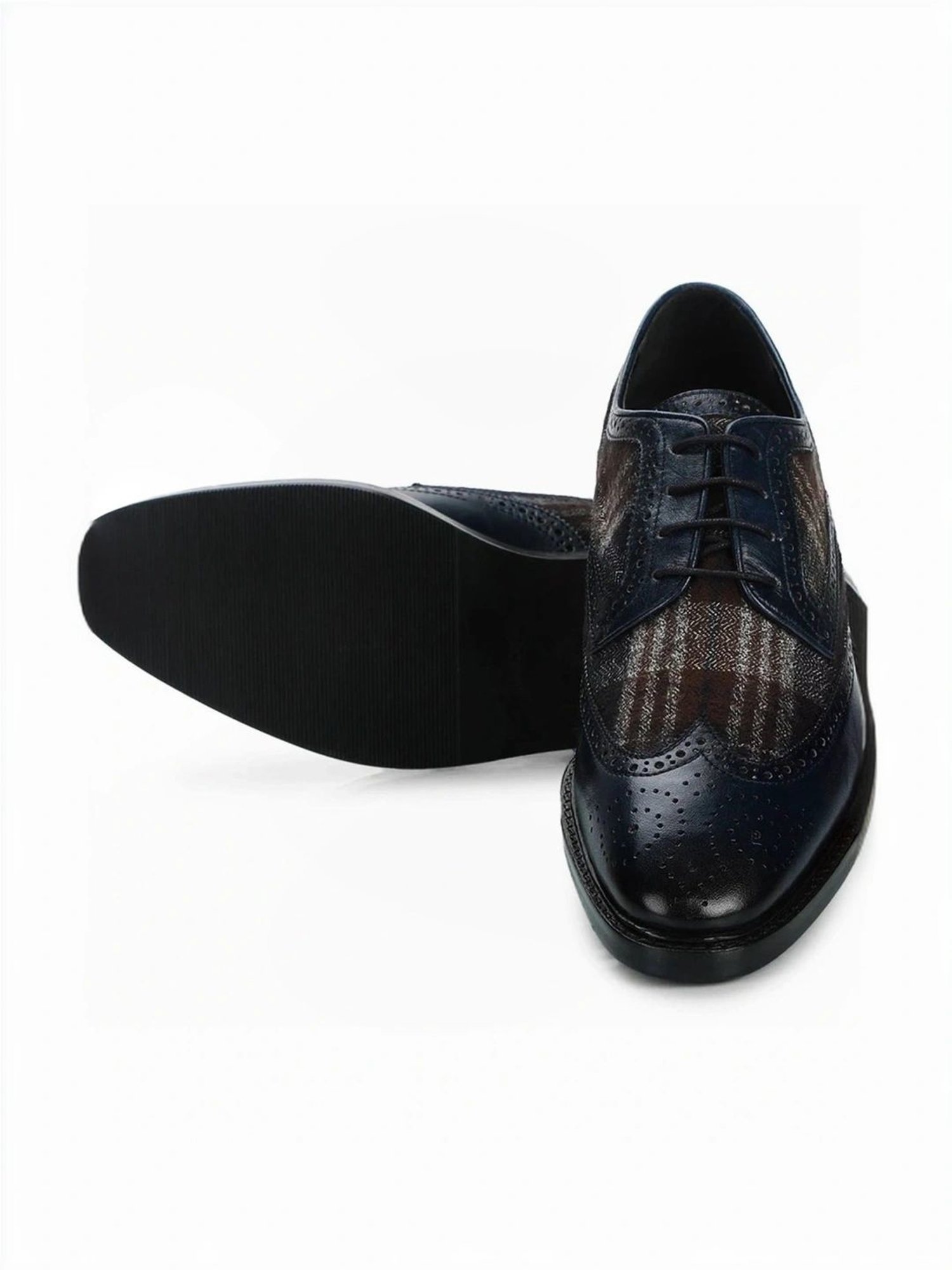 Saint G Men's Faustin Navy Brogue Shoes