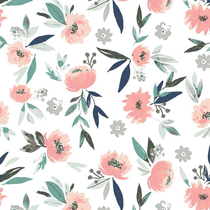 Bebe au Lait Pure and Simple Nursing Cover - Blush Flower