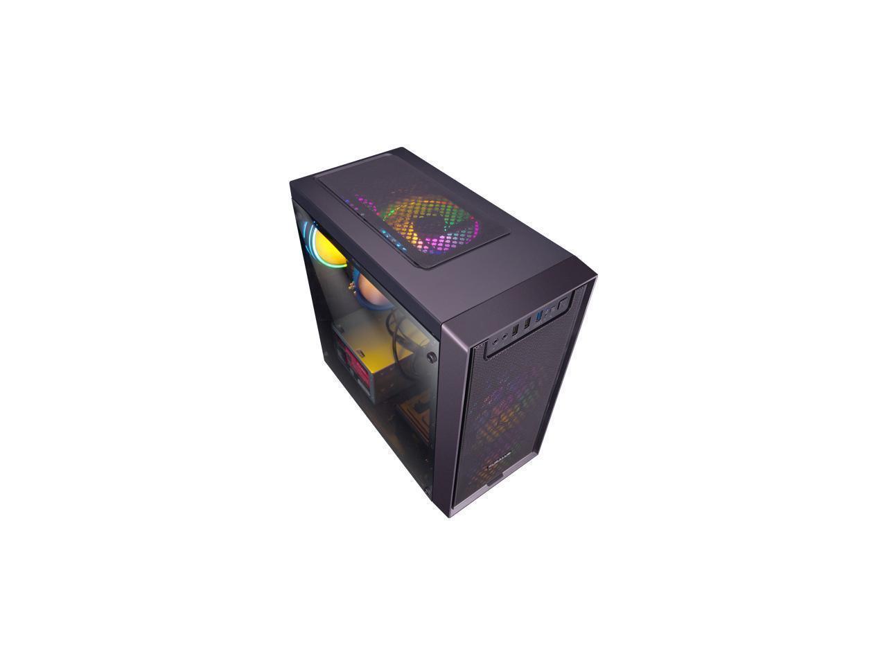 IPASON - Gaming Computer PC Desktop - Ryzen 5 3600 6-Core 3.60 GHz - GTX 1050Ti 4GB - 256GB SSD - 8 GB DDR4 3200Mhz - B450 MB - RGB Fans - 550W PSU - Windows 10 Home 64-bit