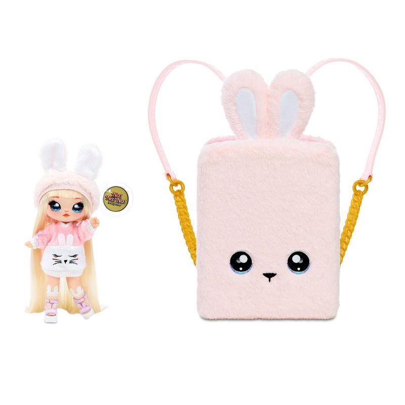 Na! Na! Na! Surprise 3-in-1 Backpack Bedroom Pink Bunny Playset with Limited Edition Doll