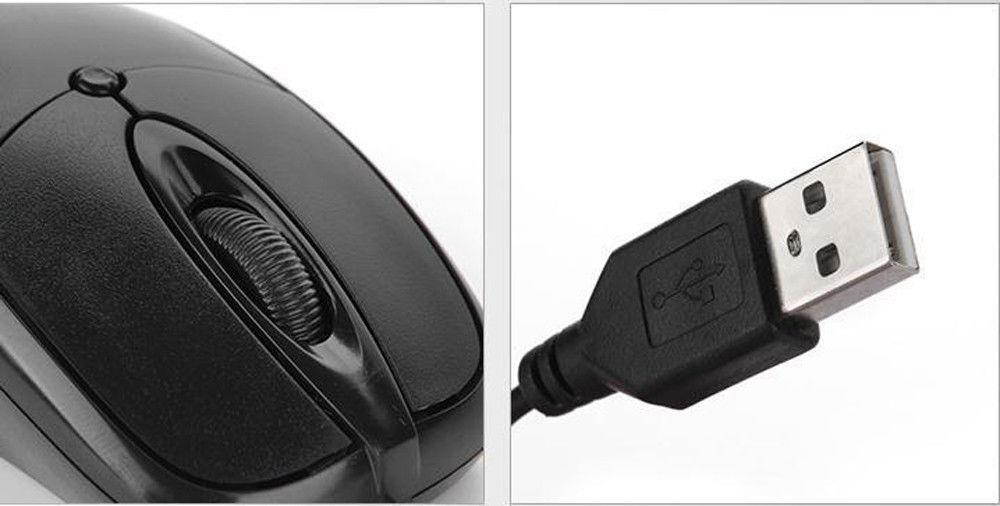 Optical USB Ergonomic Office Gaming Mouse Work Mice For Computer PC Laptop