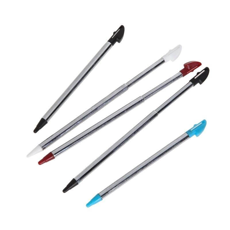5Pcs Colors Metal Retractable Stylus Touch Pen For Nintendo 3DS XL N3DS LL US  Games Accessories Drop Shipping